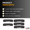 Compatible HP 202A Toner Cartridge Combo 2BK/C/M/Y (5 Pack)