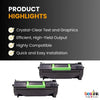 Compatible Lexmark 56F1000 Black Toner Cartridge 2 Pack