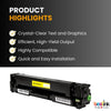 Compatible HP 201X CF402X Yellow Toner Cartridge High Yield