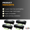 Compatible Lexmark  60F1H00 Black Toner Cartridge 4 Pack