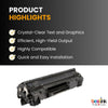 Compatible HP 85A CE285A Black Toner Cartridge (2 Pack)