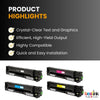 HP 201X Compatible Toner Cartridge Combo High Yield BK/C/M/Y (4 Pack)