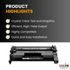 Compatible HP 58X CF258X Black Toner Cartridge High Yield - With Chip (2 Pack)