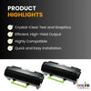 Compatible Lexmark  60F1000 Black Toner Cartridge 2 Pack