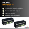 Compatible Lexmark  52D1H00 Black Toner 2 Pack