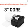 3 1/8″ x 200′ Thermal Paper Receipt 50 Rolls – Fits 3-1/8″ x 225′ & 3 1/8″ x 220′ – 70mm Diameter, 16mm Core – BPA-Free, Fade-Resistant – POS/Cash Register/Receipt Printers