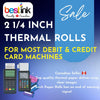 2 1/4 X 60' Thermal Paper Rolls, 50 Rolls (2 1/4 X 60 Feet, 2.25 x 60 Feet) (Copy)