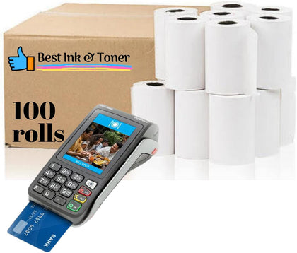 2 1/4 X 60' Thermal Paper Rolls, 100 Rolls (2 1/4 X 60 Feet, 2.25 x 60 Feet)