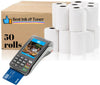 2 1/4 X 60' Thermal Paper Rolls, 50 Rolls (2 1/4 X 60 Feet, 2.25 x 60 Feet) (Copy)