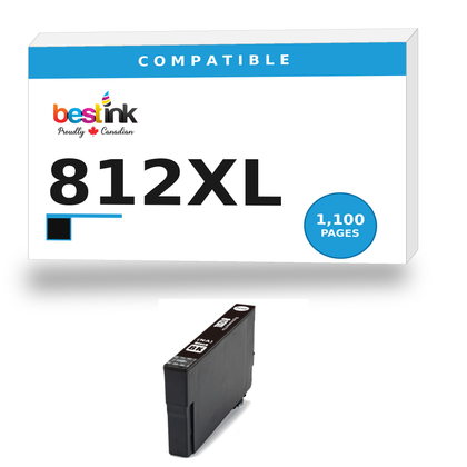 Epson 812XL Compatible Black Ink Cartridge — High Yield (T812XL120-S)