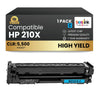 Compatible HP 210X W2100X Cyan Toner Cartridge High Yield 1 Pack