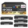 Compatible HP 202A Toner Cartridge Combo 2BK/C/M/Y (5 Pack)