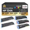 Compatible HP 124A Toner Cartridges Combo Set (5 Pack)