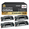 Compatible HP 05A CE505A Black Toner Cartridge (4 Pack)