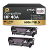 Compatible HP 48A CF248A  Black Toner Cartridge High Yield (2 Pack)