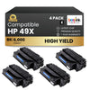 Compatible HP 49X Q5949X Black Toner Cartridge High Yield (4 Pack)