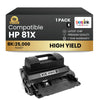 Compatible HP 81X CF281X Black Toner Cartridge High Yield (1 Pack)