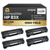 Compatible HP 83X CF283X Black Toner Cartridge High Yield (4 Pack)