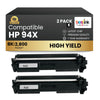 Compatible HP 94X CF294X Black Toner Cartridge High Yield (2 Pack)