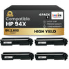Compatible HP 94X CF294X Black Toner Cartridge High Yield (4 Pack)
