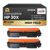 Compatible HP 30X CF230X Black Toner Cartridge High Yield With Chip (2 Pack)
