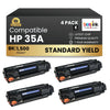 Compatible HP 35A CB435A Black Toner Cartridge  (4 Pack)