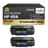 Compatible HP 49A Q5949A Black Toner Cartridge (2 Pack)