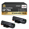 Compatible HP 79A CF279A Black Toner Cartridge (2 Pack)