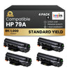 Compatible HP 79A CF279A Black Toner Cartridge (4 Pack)