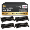 Compatible HP 89A CF289A Black Toner Cartridge - No Chip (4 Pack)