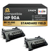 Compatible HP 90A CE390A Black Toner Cartridge (2 Pack)