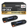 Compatible HP 35A CB435A Black Toner Cartridge  (2 Pack)