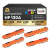 Compatible HP 130A Toner Cartridge Combo BK/C/M/Y (4 Pack)