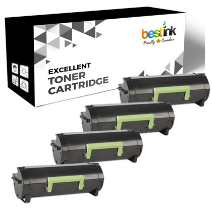Compatible Lexmark  50F1H00 Black High Yield Capacity Toner 4 Pack