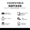 Compatible Lexmark  50F1X00 Black EXTRA High Yield Capacity 2 Pack