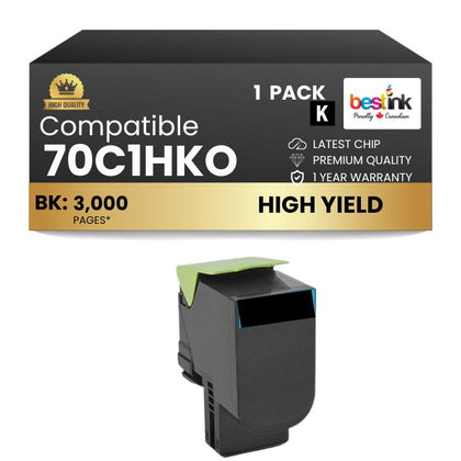 Compatible Lexmark 70C1HK0 Toner Cartridge