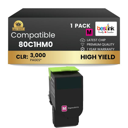 Compatible Lexmark 80C1HM0, Magenta
