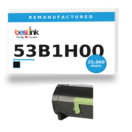 Lexmark 53B1H00 Remanufactured Black Toner Cartridge — High Yield (53B1H00)