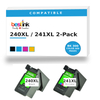Canon 240XL/241XL Remanufactured Ink 2-Pack — Black + Tri-Color (5206B001/5208B001)