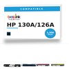 HP 130A/126A Compatible Toner Cartridge Combo — 4-Pack (CF350A/CE311A/CE313A/CE312A)