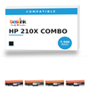 HP 210X COMBO Compatible Toner Cartridge Combo — 4-Pack (W2100X/W2101X/W2103X/W2102X)