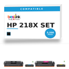 HP 218X SET Compatible Toner Cartridge Combo — 4-Pack (W2180X/W2181X/W2183X/W2182X)