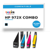 HP 972X COMBO Compatible Ink Cartridge Combo — 4-Pack (F6T84AN/L0R98AN/L0S01AN/L0S04AN)