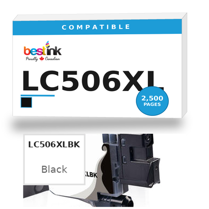 Brother LC506XL Compatible Black Ink Cartridge — High Yield (LC506XLBK)