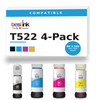 Epson T522 Compatible Ink Bottle 4-Pack — Standard Yield (T522120-S, T522220-S, T522320-S, T522420-S)