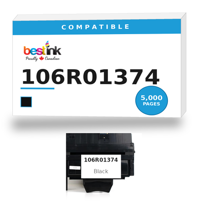 Xerox 106R01374 Compatible Black Toner Cartridge — Standard Yield (106R01374)