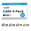 Xerox C400 Compatible Toner 4-Pack — Black, Cyan, Magenta, Yellow (106R03524/106R03526/106R03527/106R03525)