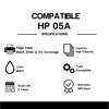 Compatible HP 05A CE505A Black Toner Cartridge