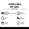 Compatible HP 38A Q1338A Black Toner Cartridge (2 Pack)