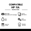 Compatible HP 11A Q6511A Black Toner Cartridge( 2 Pack)